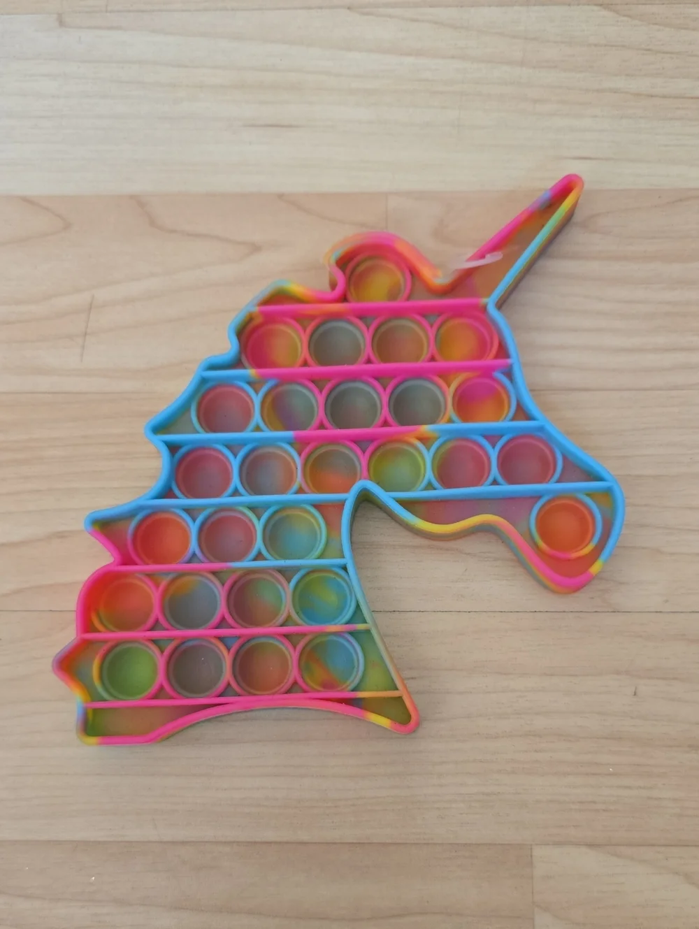 Unicorn Rainbow Colorful Silicone Pop-It Fidget Toy Stress Relief Game